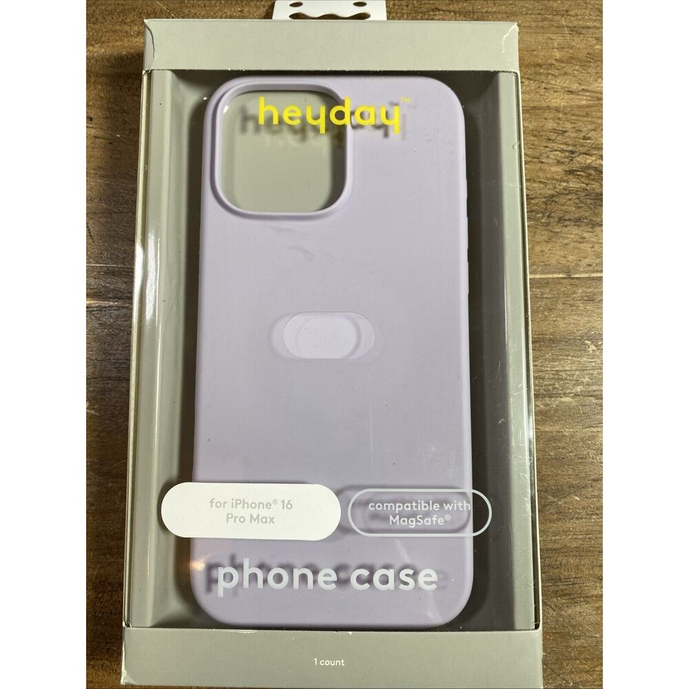 Heyday iPhone 16 Pro Max Silicone Phone Case - Soft Purple